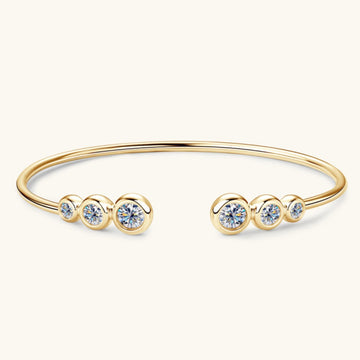 Moissanite Bangle Bracelet