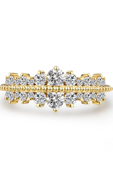 Crown Moissanite Ring