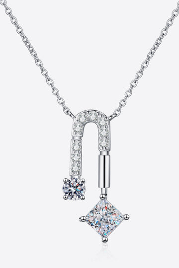 Moissanite Pendant Drop Necklace