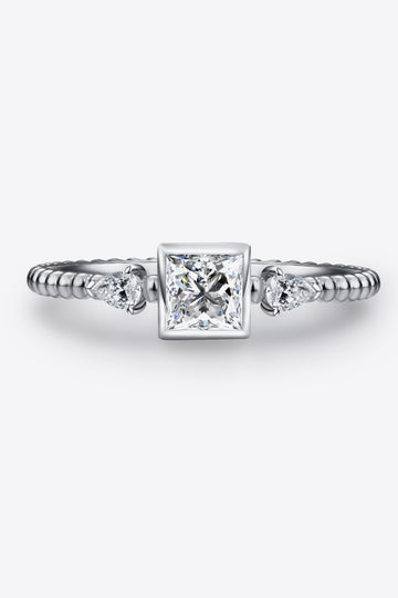 Square Shape Moissanite Ring