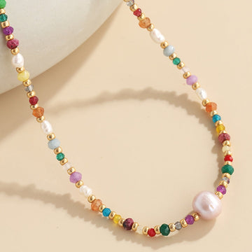 Multicolored Bead Necklace